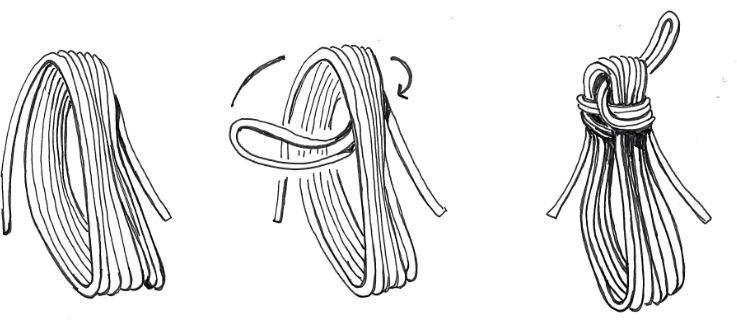 Rinkning af reb — trin 1