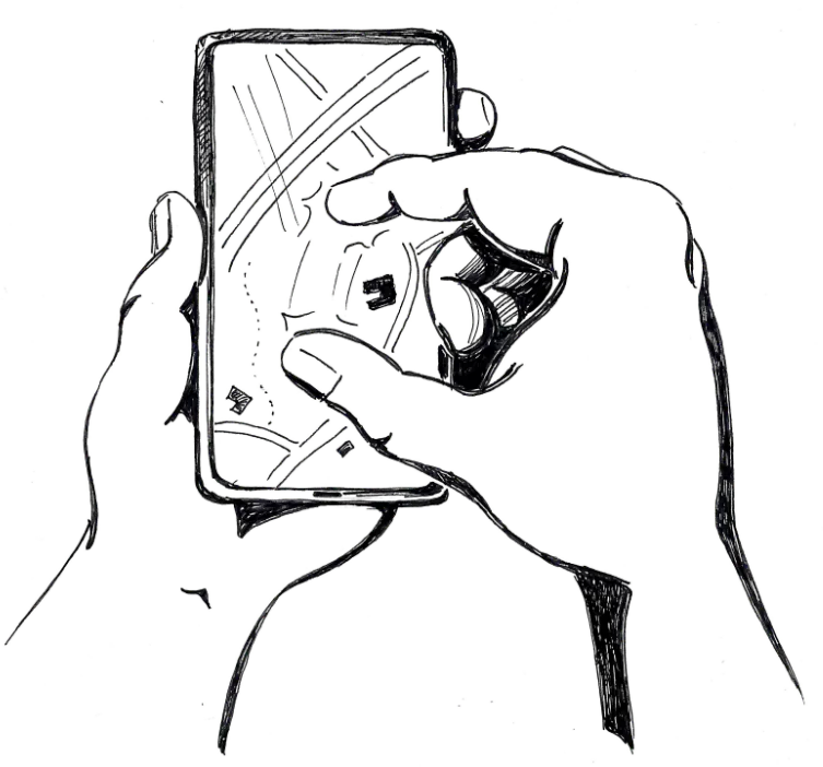 GPS-modtager med satellitmodtagelse
